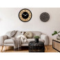 Ceas de perete din lemn TOKYO 40cm, design transparent