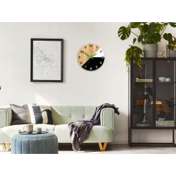 Ceas de perete din lemn Texas verde 33 cm Silent