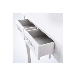 Masa toaletă de calitate cu scaun în culoarea albă