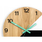 Ceas de perete din lemn Texas mentă 33 cm Silent