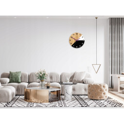 Ceas de perete din lemn Texas violet 33 cm Silent