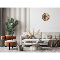 Ceas de perete din lemn atemporal NEPAL 33 cm