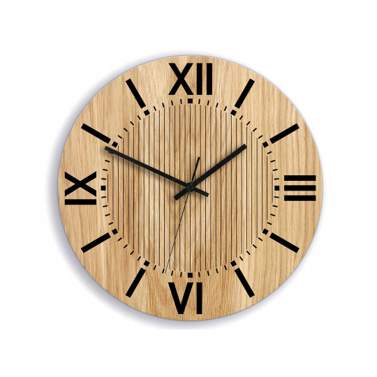 Ceasuri de perete din lemn SANTIAGO 33 cm
