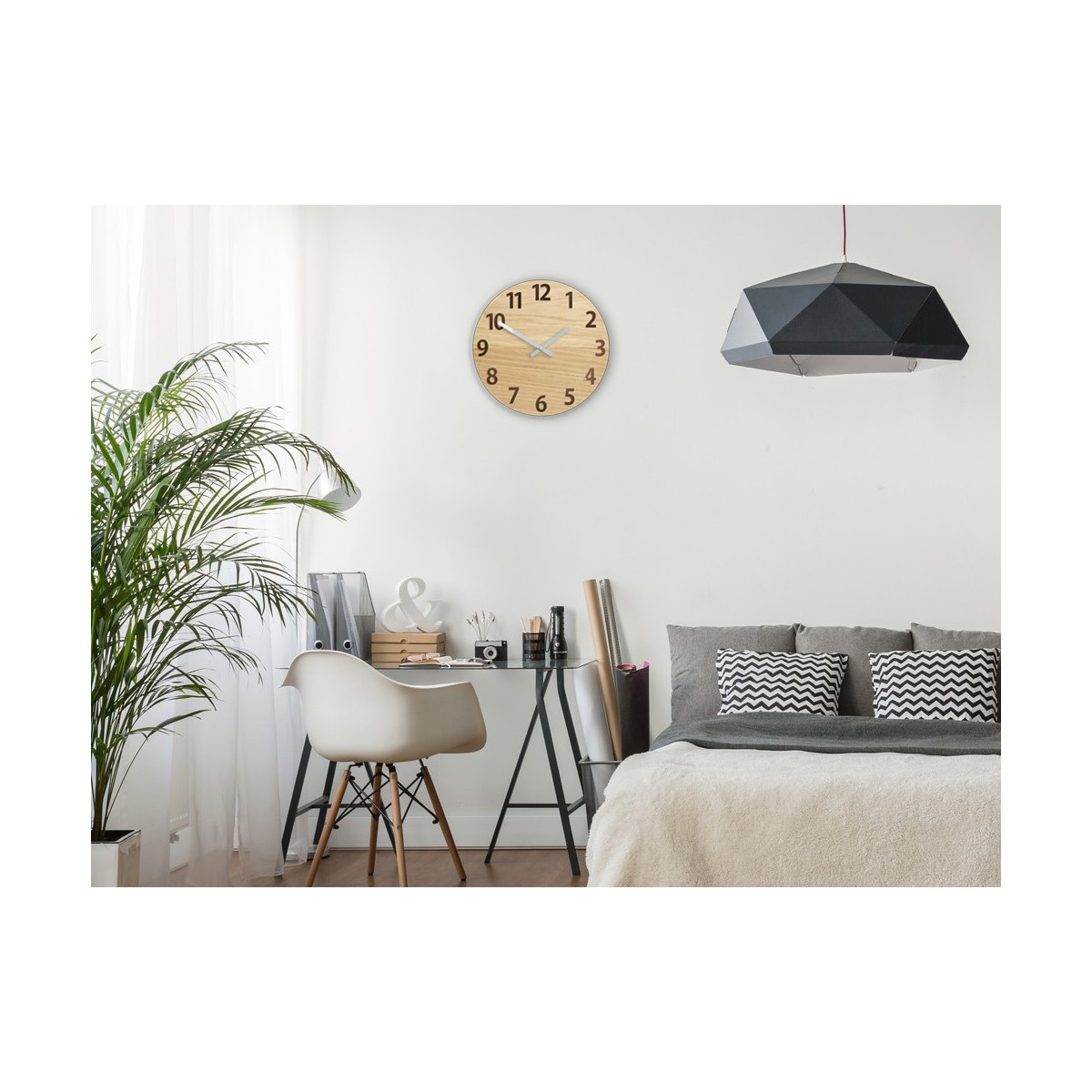 Ceasuri de perete din stejar de calitate - cu cupru 33 cm