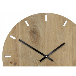 Ceas de perete rustic din lemn Solo 49 cm