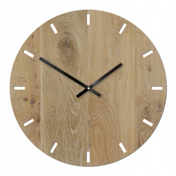 Ceas de perete rustic din lemn Solo 49 cm