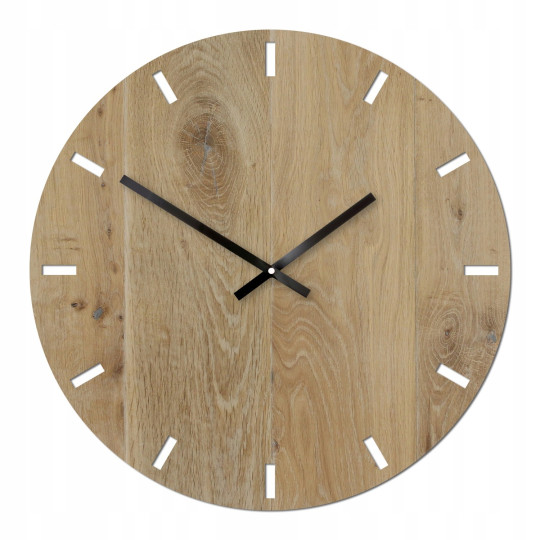 Ceas de perete rustic din lemn Solo 49 cm