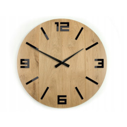 Ceas de perete rustic din lemn frumos de 49 cm