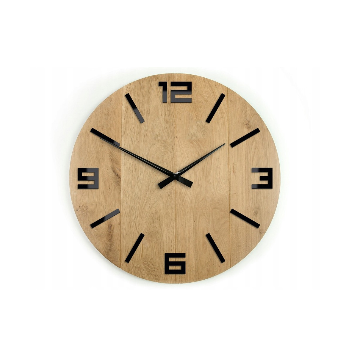 Ceas de perete rustic din lemn frumos de 49 cm