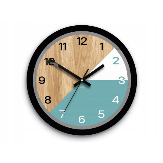Ceas de perete din lemn Paris albastru 33 cm