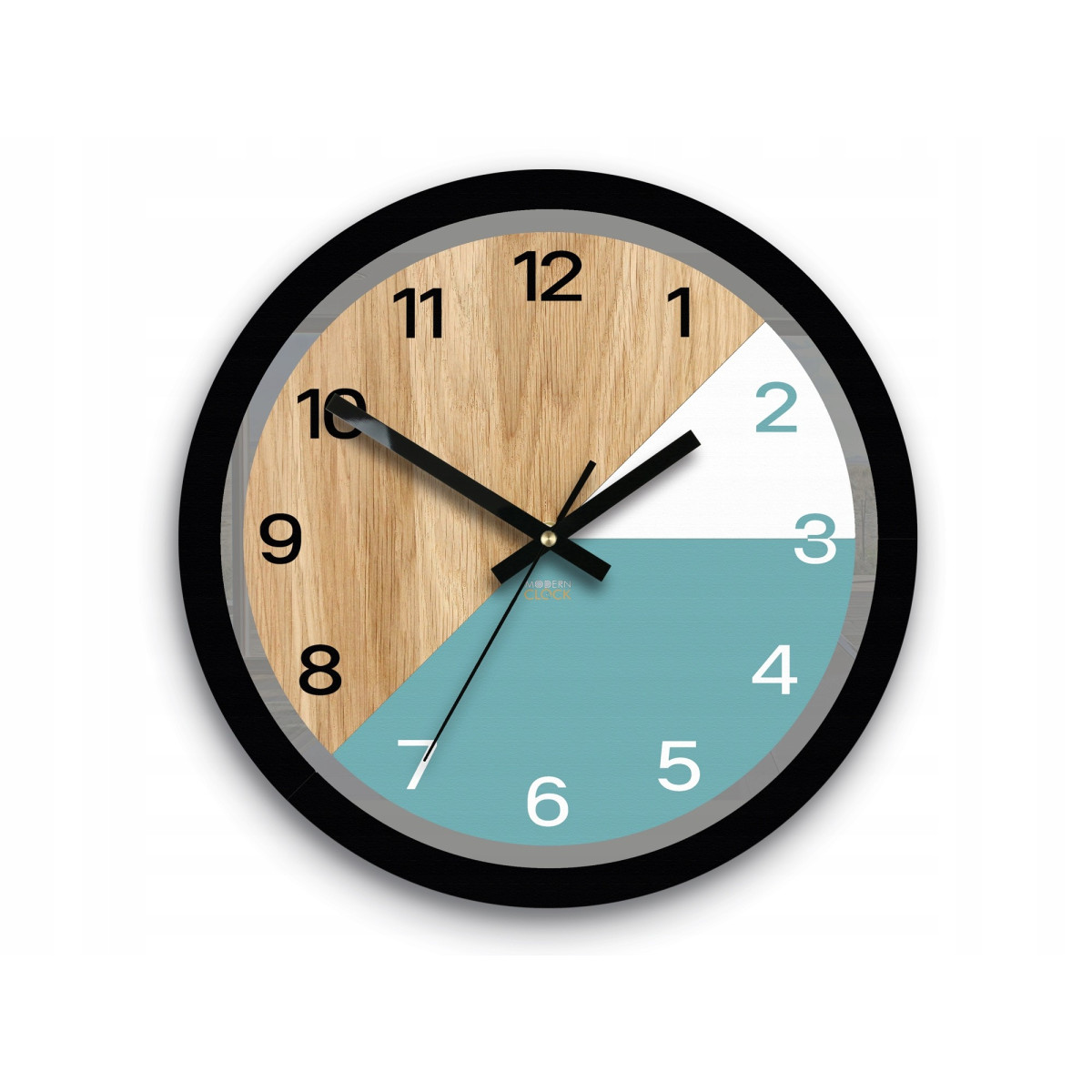 Ceas de perete din lemn Paris albastru 33 cm