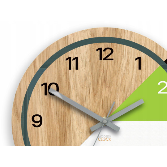 Ceasuri de perete silențioase Lagos verzi 33 cm