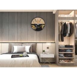 Ceasuri de perete din lemn Golden - 33 cm