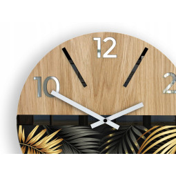 Ceasuri de perete din lemn Golden - 33 cm