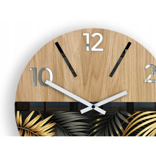 Ceasuri de perete din lemn Golden - 33 cm