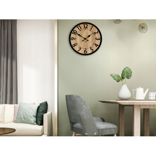 Ceas de perete din lemn Dub BERLIN 33 cm
