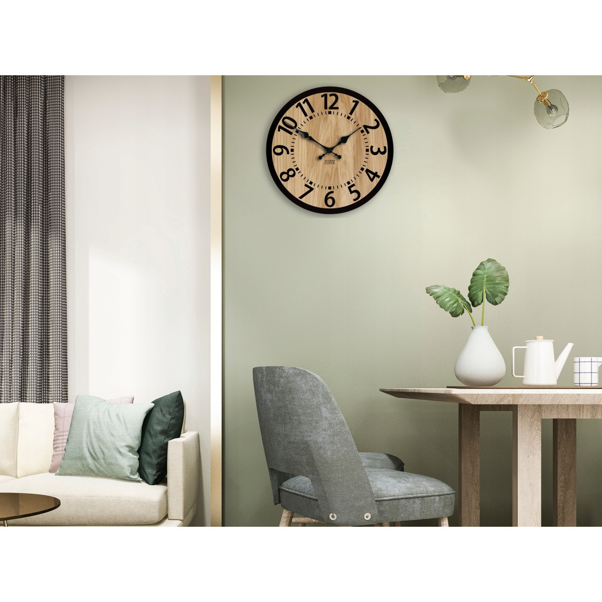 Ceas de perete din lemn Dub BERLIN 33 cm