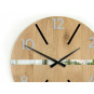Ceas de perete rustic din stejar Aksel 59 cm
