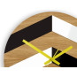 Ceas de lemn din stejar zigzag 33 cm