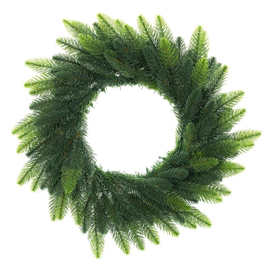 Coronile de Advent pe ușă de culoare verde