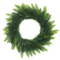 Coronile de Advent pe ușă de culoare verde