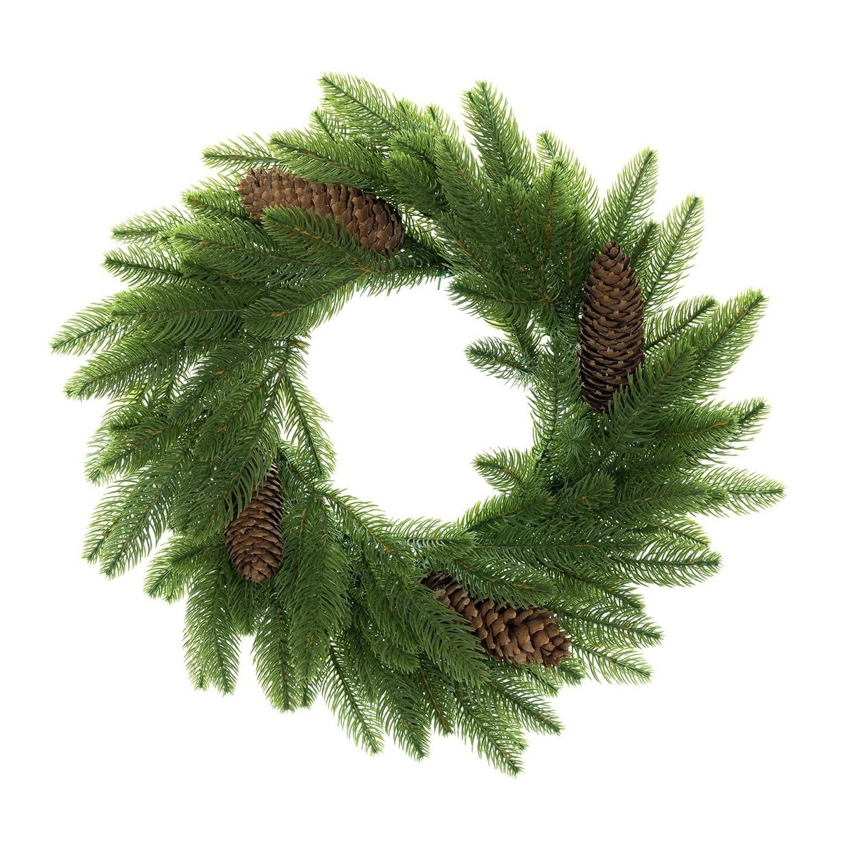 Coroane de Advent moderne pentru uși de culoare verde