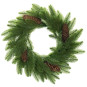Coroane de Advent moderne pentru uși de culoare verde