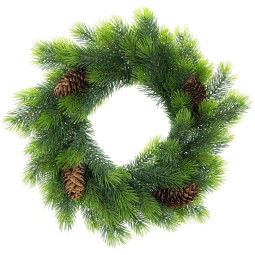 Coroana de advent de Crăciun în culoare verde