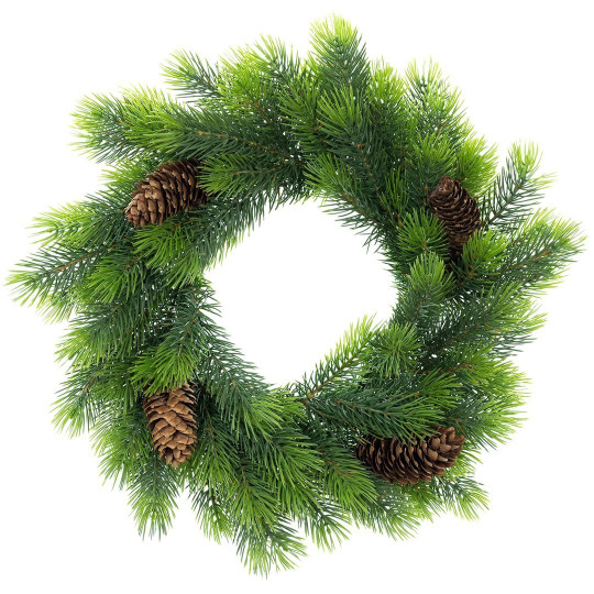 Coroana de advent de Crăciun în culoare verde