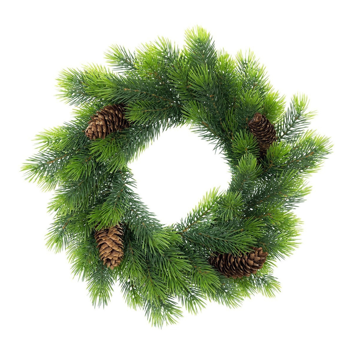 Coroana de advent de Crăciun în culoare verde