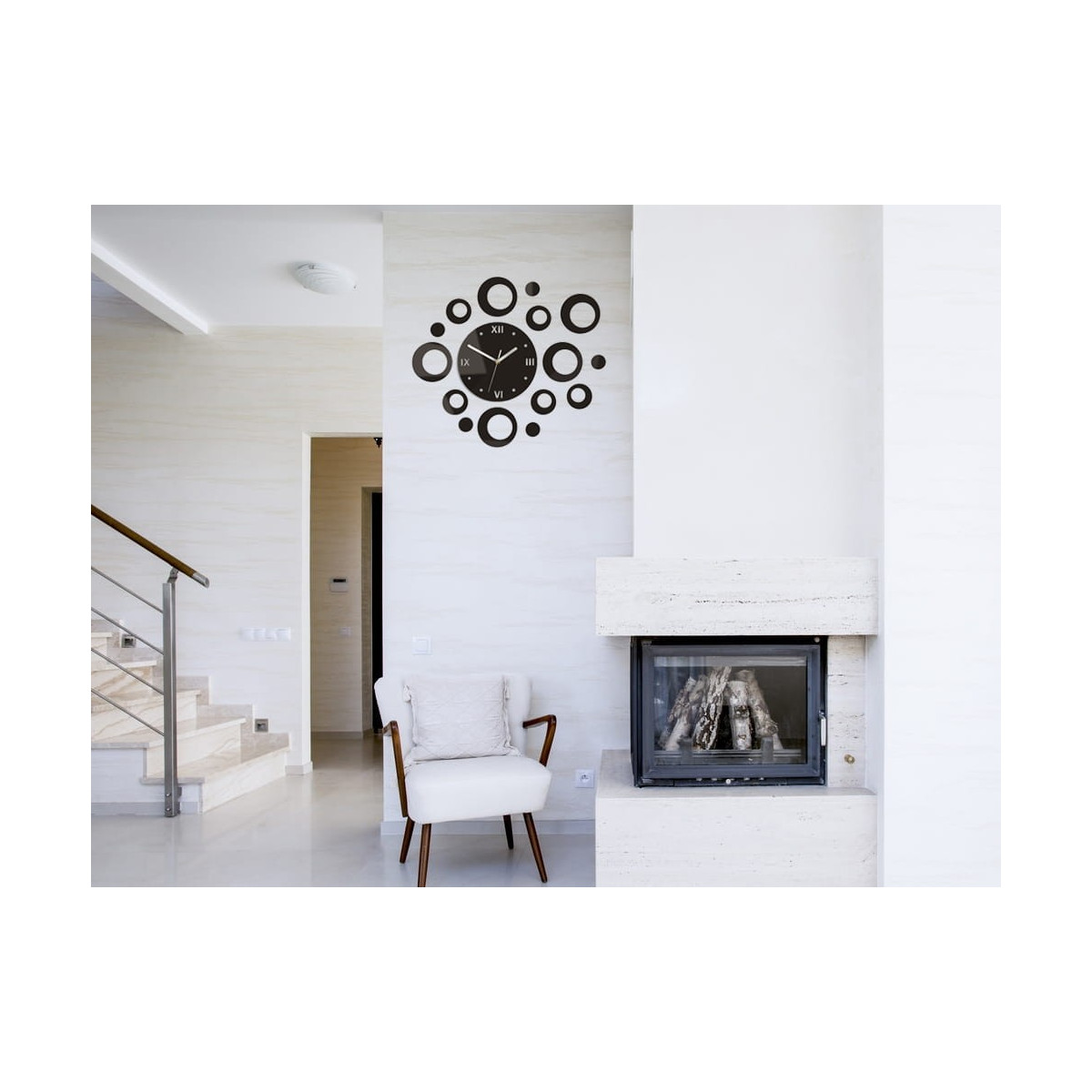 Ceasuri de perete de culoare neagră pentru perete