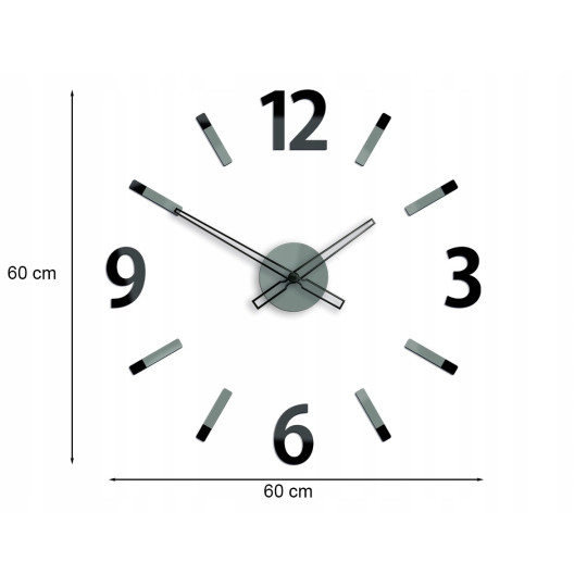Ceasuri de perete decorative de culoare neagră