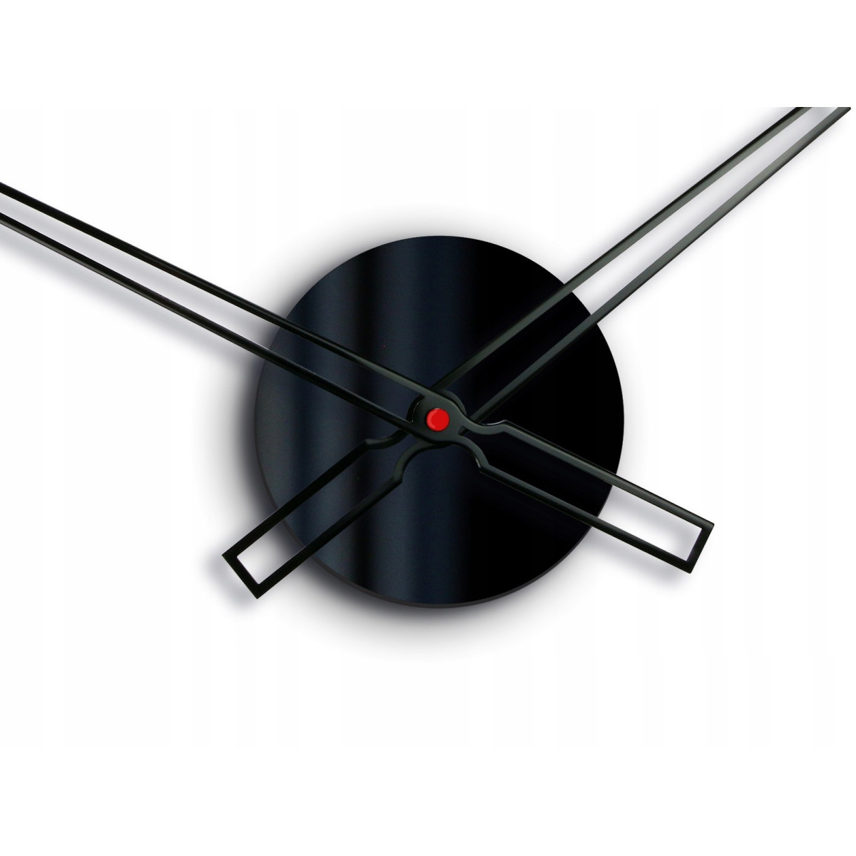 Ceasuri de perete adezive de culoare neagră, 75 cm