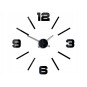 Ceasuri de perete adezive de culoare neagră, 75 cm