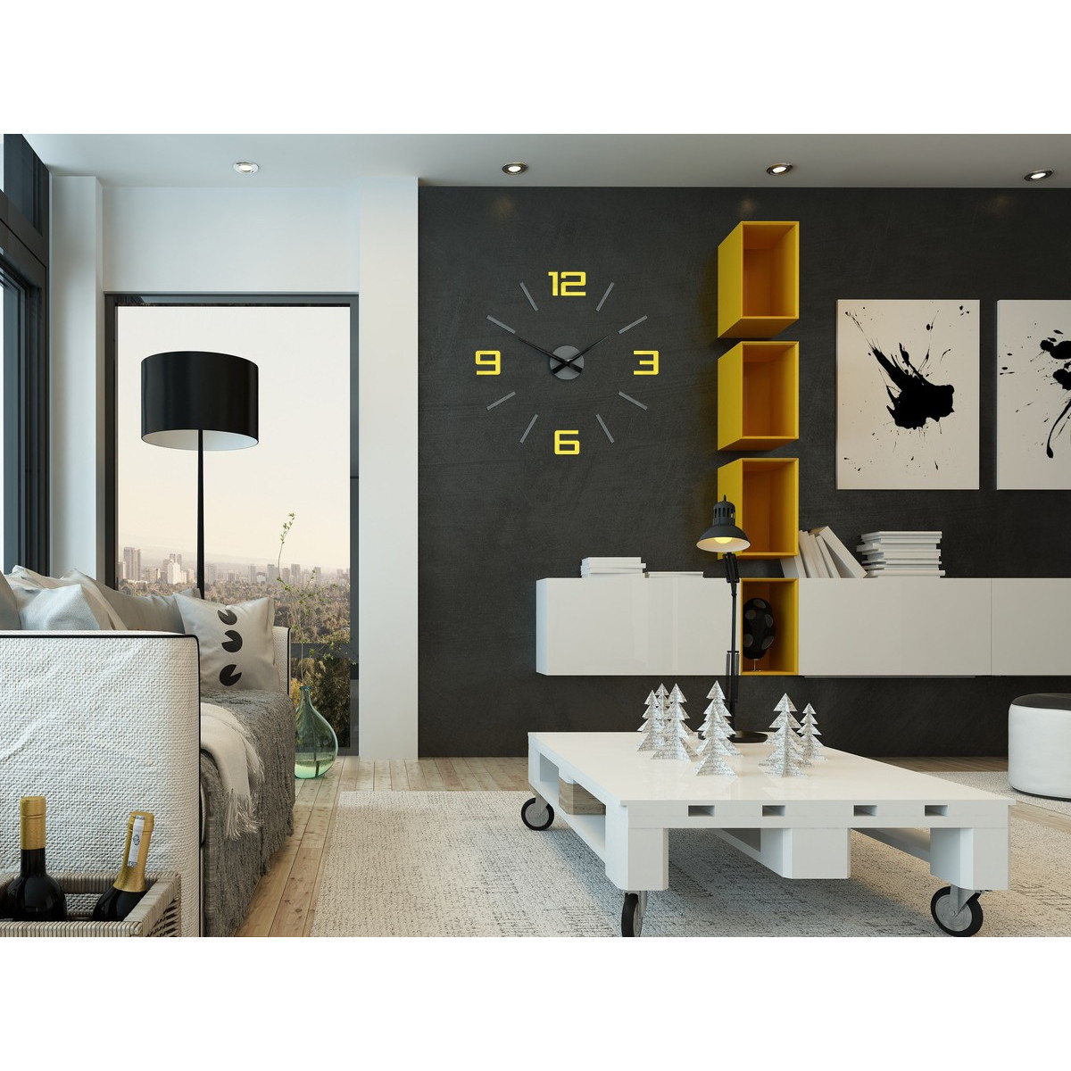 Ceasuri de perete cu cifre mari