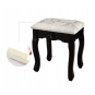 Măsuță de toaletă de culoare neagră cu oglindă