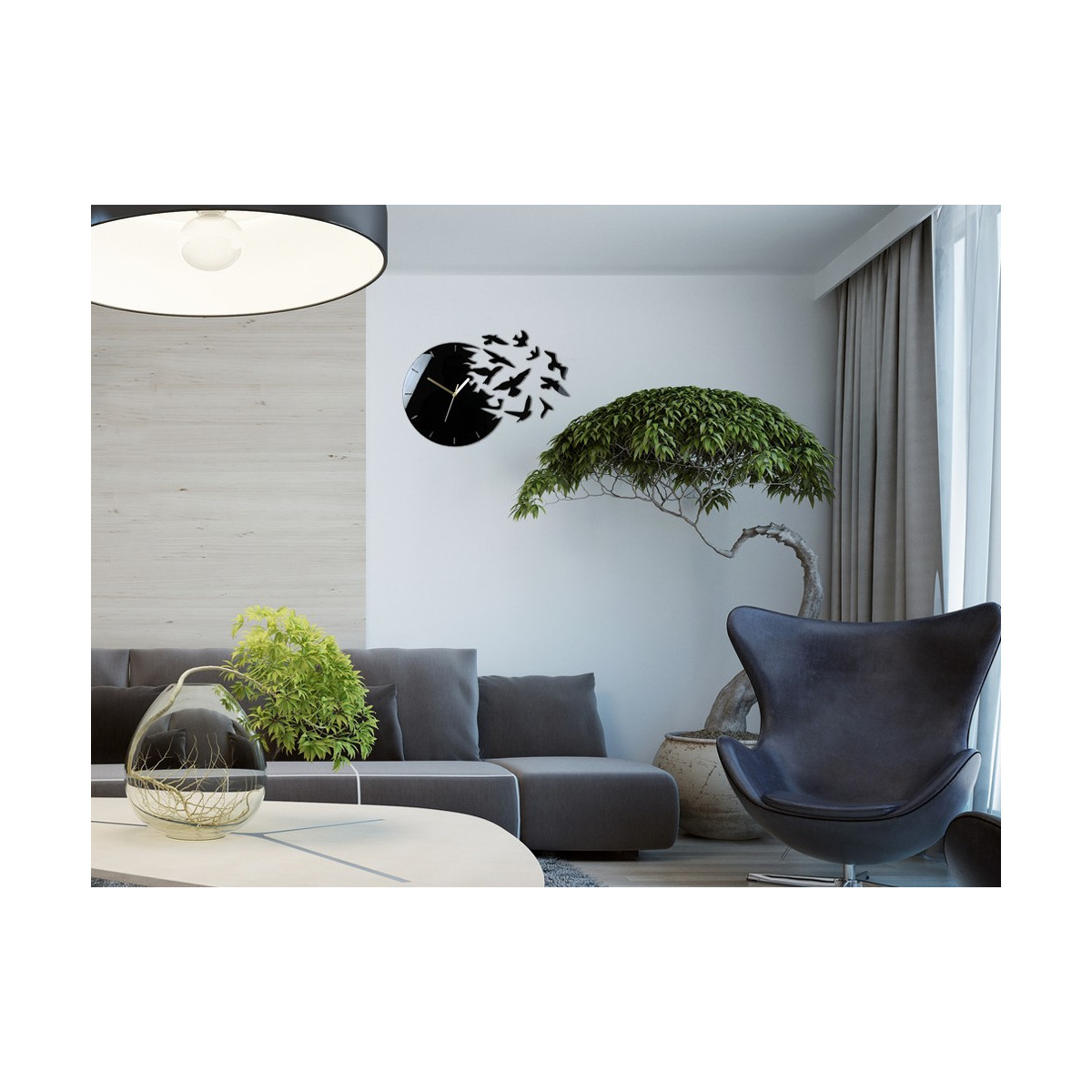 Ceasuri de perete moderne pentru living de 49 cm