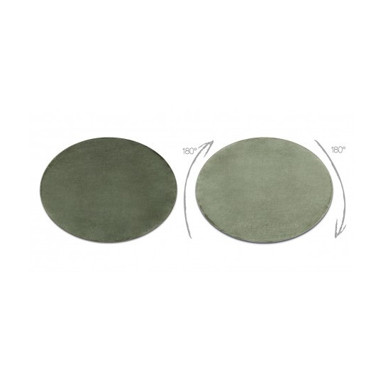 Covor din pluș de calitate, de culoare verde, disponibil în diferite dimensiuni
