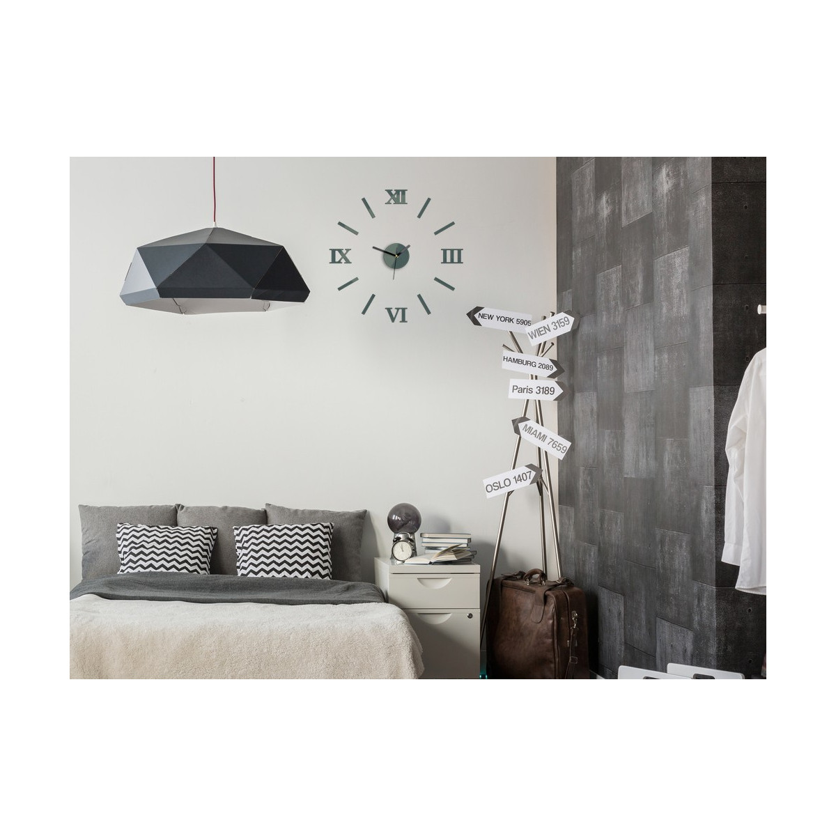 Ceasuri de perete moderne pentru living, 49 cm