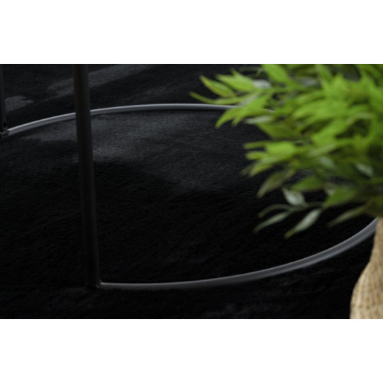 Covor shaggy negru în diferite dimensiuni