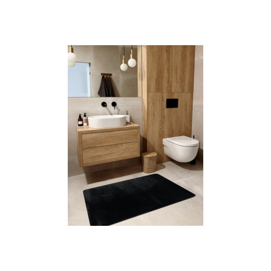 Covor shaggy negru în diferite dimensiuni