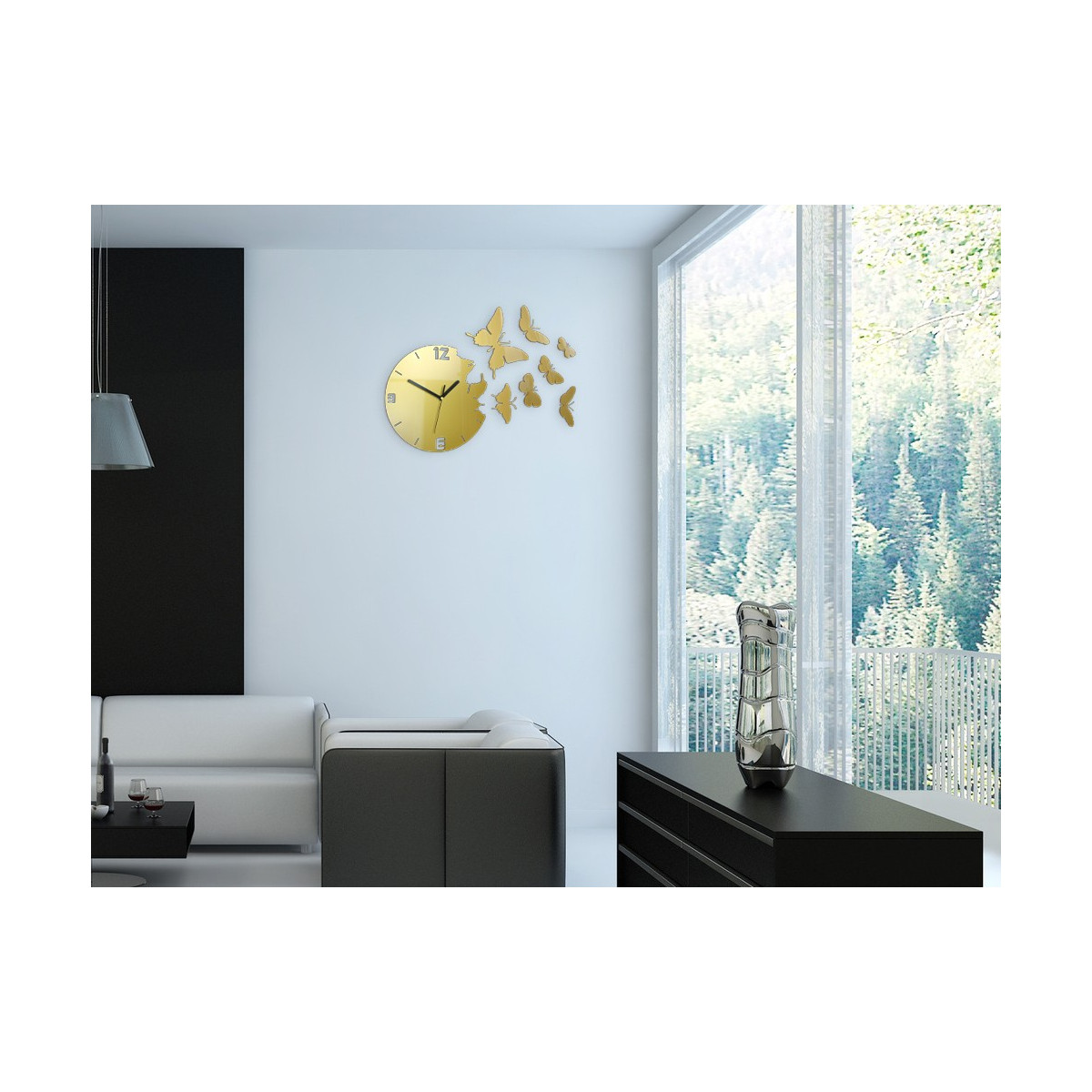 Ceasuri de perete moderne pentru living, 49 cm