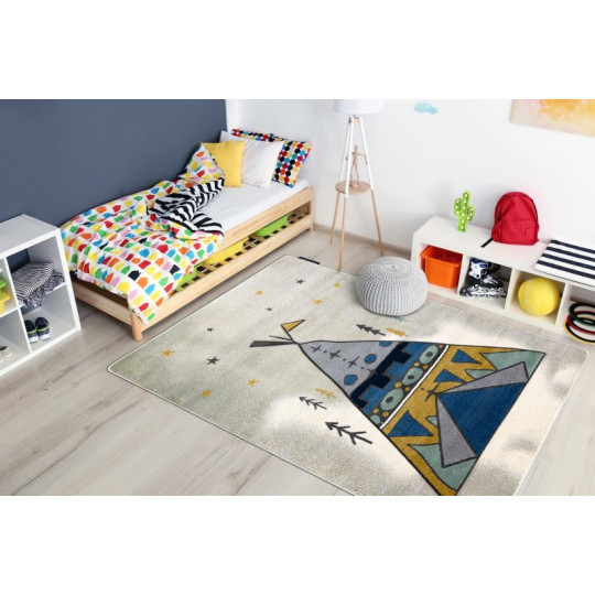 Covor pentru copii cu motiv tip din colecția petit