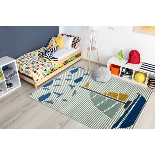 Covoare moale pentru copii cu bărci din colecția petin