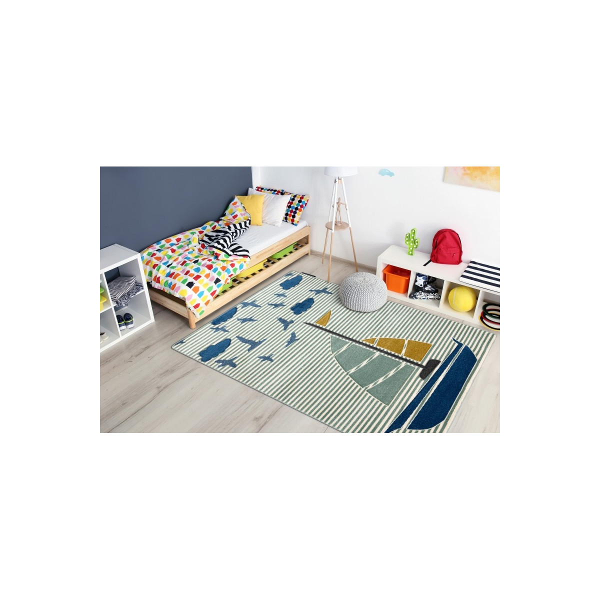 Covoare moale pentru copii cu bărci din colecția petin