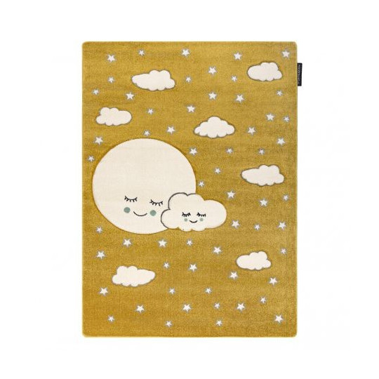 Oranjă covor de copii cu norișori