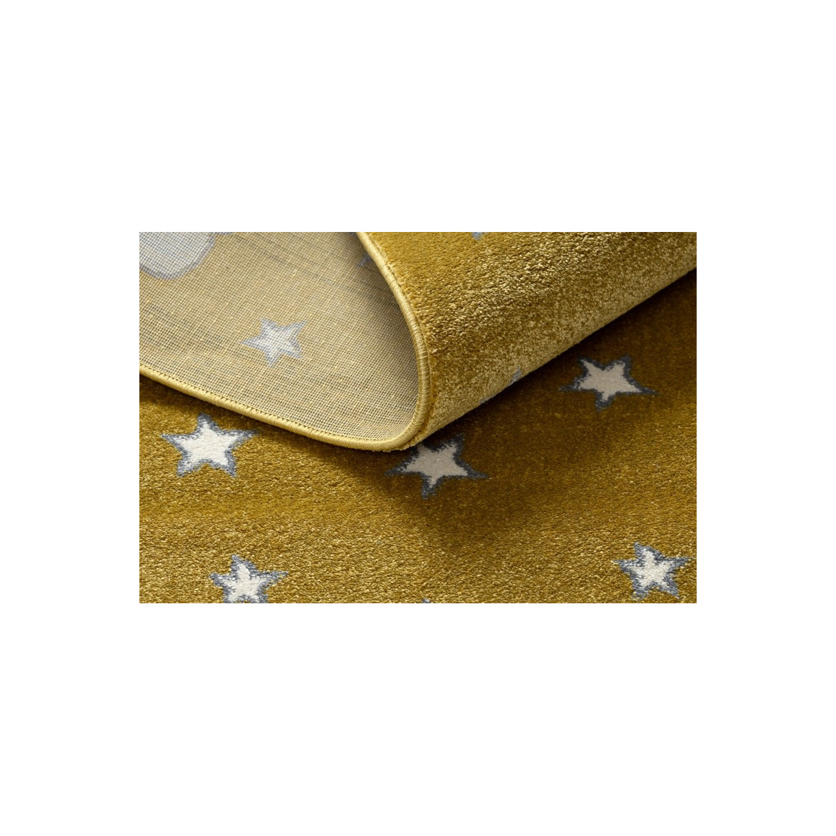 Oranjă covor de copii cu norișori