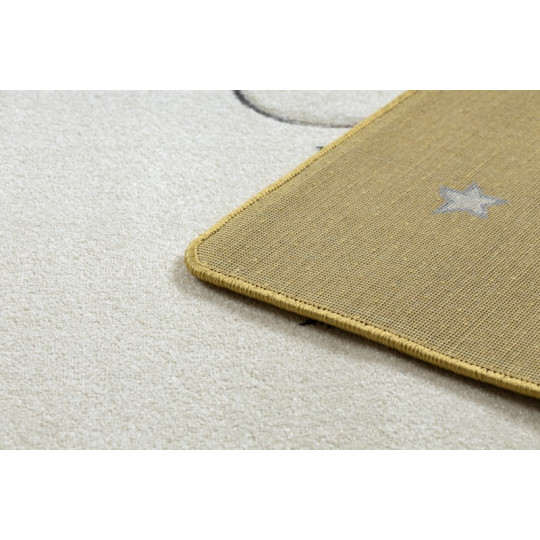 Oranjă covor de copii cu norișori