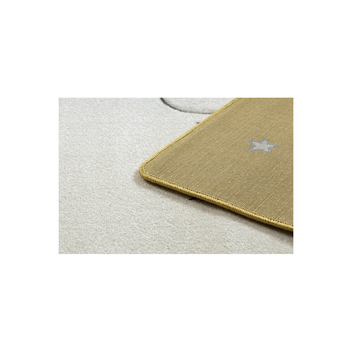 Oranjă covor de copii cu norișori