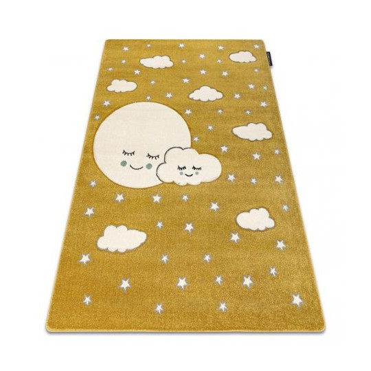 Oranjă covor de copii cu norișori